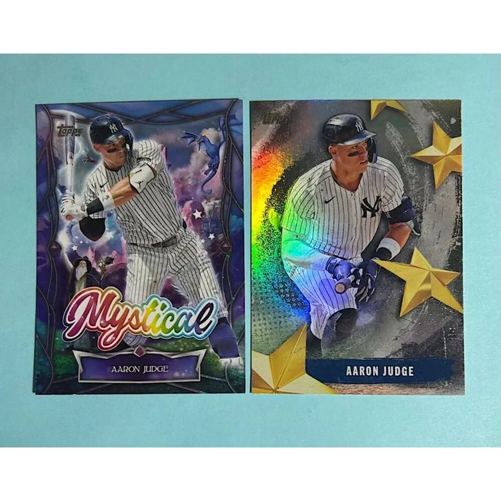(2) Topps 2025 Aaron Judge NY Yankees cards,Mystical Insert & Stars of MLB